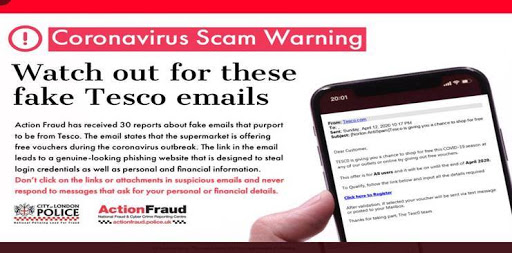 tesco coronavirus scam