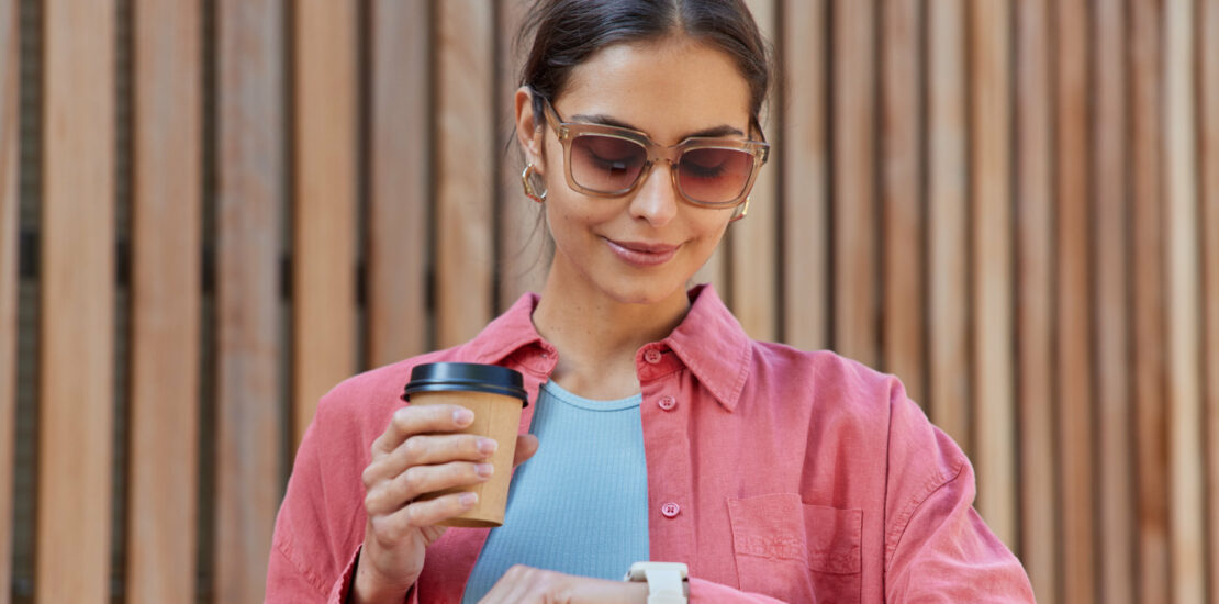 Woman watch coffee - Cubit IT Support Services London